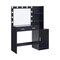 Homeroots 46" Black Wood Lighted Two Drawer Dresser 714256 - alternate 1