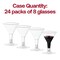 Smarty Had A Party 2 oz. Clear Plastic Mini Martini Shot Glasses (192 Glasses), 192PK 6947-CASE - alternate 10