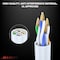 Maximm 10ft Cat6 Round LAN Patch Cable, 10PK, White, 10PK CAT610FT10PKWhite - alternate 6