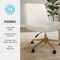 Martha Stewart Eloise Upholstered Office Chair in Off White/Polished Brass CH-232196-2-CR-GLD-MS - alternate 8