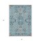 Homeroots 5' X 8' Sky Blue Gray And Charcoal Floral Washable Indoor Outdoor Area Rug 605486 - alternate 7