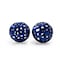 Homeroots Set of Two Blue Aluminum Hand Painted Decorative Orbs, 2PK 722454 - alternate 1