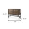 Homeroots Dark Brown Two Door Cabinet With Metal Legs 391990 - alternate 7