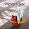 Powertec 3'' Swivel Plate Caster Wheels with 1280 lbs Loads, 4 with Brake & 4 without, PU Castors, 8PK 17217N - alternate 7