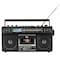 Qfx Bluetooth Cassette USB/SD Card/AM/FM/SW1-2 Radio Boom Box W/ Recording and Built-in Microphone, Blk J-230BT - alternate 1