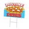 Signmission Poutine Fries Die Cut Yard & Stake outdoor plastic coroplast window, C-DC-1216-DS-Poutine Fries19 C-DC-1216-DS-Poutine Fries19 - alternate 1