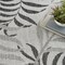 Homeroots 8' X 10' Gray Black And Ivory Palm Leaf Indoor Outdoor Area Rug 550235 - alternate 8