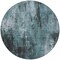 Homeroots 8' Teal Blue Gray And Ivory Round Abstract Washable Indoor Outdoor Area Rug 617670 - alternate 8