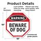 Signmission Warning Beware of Dog, 18 Inch X 18 Inch, Plastic Sign OC-P-18-49 - alternate 6