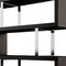 Homeroots 67" Espresso And Silver Metal and Wood Three Tier Etagere Bookcase 555015 - alternate 6