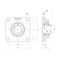 Ntn Flange Bearing, 4-Bolt, Ball, 1-1/4" Bore SUCF206-20 - alternate 3