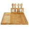 Megachef Bamboo Charcuterie and Cheese Board with Knife Stand Attachment and 4 Piece Knife Set 750122176M - alternate 6