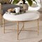 Baxton Studio Fumiye Ottoman with Hand-Forged Metal Frame, Round 30" 270-14710-ZORO - alternate 7