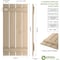 Ekena Millwork Rustic Four Board Spaced Board-n-Batten Knotty Pine Faux Wood Shutters, 23 1/2W x 60H, PR SHUBSS23X60KPPR - alternate 15