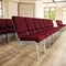 Flash Furniture Fabric Church Chair w/Book Rack, Burgundy XU-CH-60096-BY-SILV-BAS-GG - alternate 8