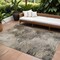 Homeroots 10' X 14' Taupe Beige And Brown Abstract Washable Indoor Outdoor Area Rug 577636 - alternate 1