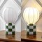 Jonathan Y Valarie 10.25" Contemporary Modern Checkerboard Ceramic w/Ribbed Cocoon Globe Shade LED Mini Table L JYL4203D - alternate 6