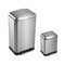 Happimess Ashley Rectangular 8-Gallon Trash Can with Soft-Close Lid with FREE Mini Trash Can, Platinum SIlver HPM1008A - alternate 8