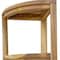 Homeroots 38in Natural Solid Teak Wood Freestanding Corner Shelving Unit 376735 - alternate 7