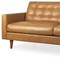 Homeroots 88" Brown Leather Sofa 607328 - alternate 5