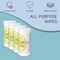 Happimess All-Purpose Multi Surface Heavy Duty Wipes, Bleach Free, Fresh Lemon Scent, 4PK WPE1002A-4SET - alternate 8