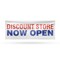Signmission Discount Store Now Open, 18 Inch x 48 Inch, Vinyl Banner B-30546 - alternate 1