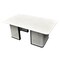 Leisuremod Arvin 4-Pc Aluminum Patio Set, Sintered Stone Table, Rust-Resistant, 4PK AOCS48-83-33BL - alternate 8
