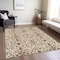 Homeroots 3' X 5' Ivory Brown And Red Floral Washable Indoor Outdoor Area Rug 604595 - alternate 9