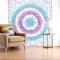 Homeroots 88" X 84" Pink Blue And White Floral Cotton Hanging Tapestry 397433 - alternate 5