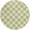 Homeroots 8' Sage And Ivory Round Polka Dot Washable Indoor Outdoor Area Rug 614865 - alternate 4