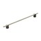 Amerock Transcendent 12-5/8 in 320 mm Center-to-Center Matte Black/Silver Champagne Cabinet Pull BP7414320MBSC - alternate 1