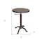 Homeroots 22" Industrial And Inustrial Iron Round End Table 493235 - alternate 4