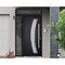Vdomdoors Steel Door Deux 6500 Black Sidelight and Transom Window Stainless Inserts Single Modern Painted-W36 DEUX6500EXD-BLK-W36+14 x H80+16-Left-hand Inswing - alternate 5