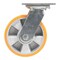 Vestil Polyurethane Swivel Caster 6 In. Diameter x 2 In. Width 1212 Lb. Capacity Orange/Silver CST-VE-6X2PUA-S - alternate 4