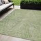 Homeroots 5' X 8' Artichoke Green And Ivory Abstract Washable Indoor Outdoor Area Rug 596981 - alternate 1
