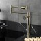 Kingston Brass Deck Mount Pot Filler Faucet with Knurled Handle, Polished Brass KS4702RKX - alternate 5