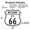 Signmission Missouri Route Marker Shield Sign Us 66, 12 Inch X 12 Inch, Aluminum Metal Sign SHI-A-12-386 - alternate 3