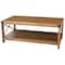 Amerihome Acacia Wood Rustic Coffee Table 27077088106 - alternate 1