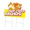 Signmission Deep Fried Nachos Die Cut Yard & Stake plastic coroplast window, C-DC-2436-Deep Fried Nachos C-DC-2436-Deep Fried Nachos19 - alternate 1