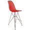 Leisuremod Cresco Modern Acrylic Barstool with Chrome Base and Footrest, Transparent Red CB30TR - alternate 7