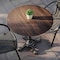 Flash Furniture 31.25" RND Outdoor Tabletop, Dark Brown, Seamless Surface Technology, 22.75x22.75 Black Bistro Base ST-RD31-WBR-SDAT2222-GG - alternate 8