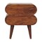 Homeroots 20" Brown Solid Wood Round Two Drawer Nightstand 651521 - alternate 13