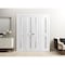 Sartodoors Sliding Closet Double Bi-fold Doors White Solid Core Modern Interior VEREGIO7288DBF-WS-72 x 84 (4* 18x84) - alternate 4