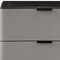 Homeroots 19" Black And Light Gray Wood and Faux Marble Two Drawer Nightstand 719559 - alternate 6