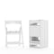Flash Furniture Kids White Resin Folding Chair w/ Padded Seat, PK10 10-LE-L-1K-GG - alternate 1
