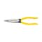 Klein Tools 8 7/16 in D203 Needle Nose Plier, Side Cutter Plastic Dipped Handle D203-8NCR - alternate 1