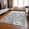 Homeroots 8' X 10' Gray And Ivory Abstract Washable Indoor Outdoor Area Rug 612746 - alternate 8