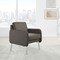 Office Star Armchair, Gray Seat, Gray Back, 26 in W 26 3/4 in L 33 1/2 in H, Polyurethane Seat SL5601-P52 - alternate 7