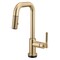 Brizo Litze Smarttouch Pull-Down Prep Faucet with Square Spout, Knurled Handle Luxe Gold 64953LF-GL - alternate 2