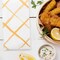 Smarty Had A Party White with Gold Diamond Paper Dinner Napkins 600 Napkins, 600PK 3196-CASE - alternate 1
